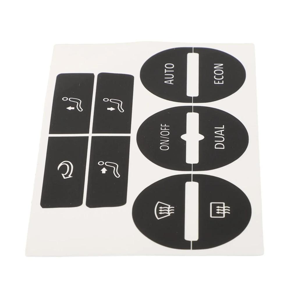 Cars Button Repair Stickers For Mk5 04/05/06/07/08 Center Console AC Climate Control Buttons Worn Repair Kits Decals Stickers