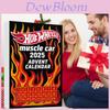 Muscle Car Christmas Advent Calendar With Acrylic Ornaments For Holiday Party Gifts