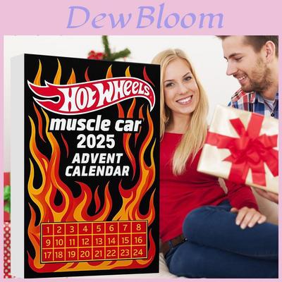 Muscle Car Christmas Advent Calendar With Acrylic Ornaments For Holiday Party Gifts