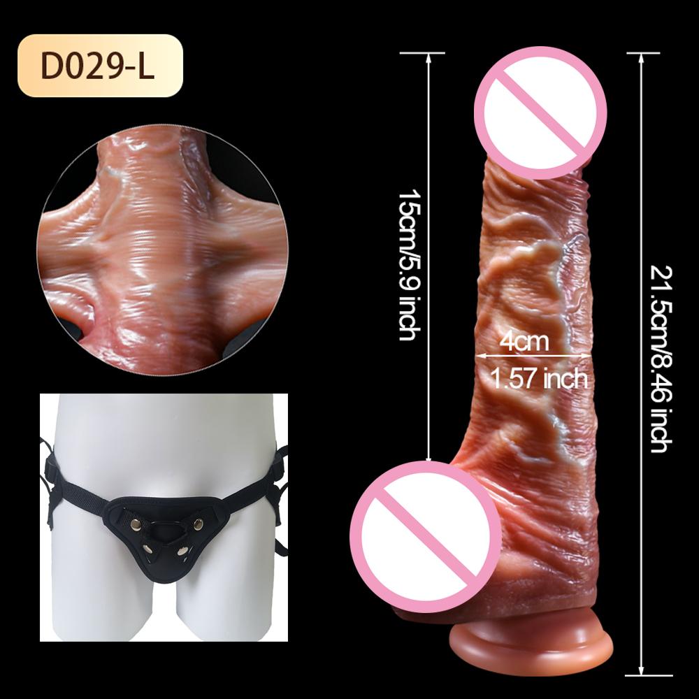 Super Realistic Dildo Big Penis Anal Plug Vagina Masturbator Fake Dick Flexible Anal Plug with Suction Cup Sex Toy for Women Men