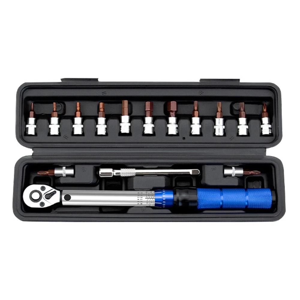 

High Precision Quick-Release Torque Wrench 2-24N.m Adjustable 1/4inch Ratchet Repairing Tool for Precision Mechanical Work чёрный