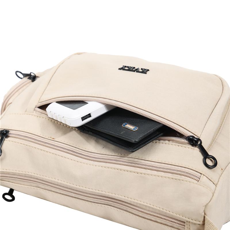 Women's Multi-compartment Crossbody Bag Large Capacity Shoulder Bag Nylon Mother Bag