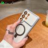 S26Ultra Case Luxury Bracket Holder Stand for Magsafe Case for Samsung Galaxy S26 Ultra S26Plus Magnetic Double Color Cover