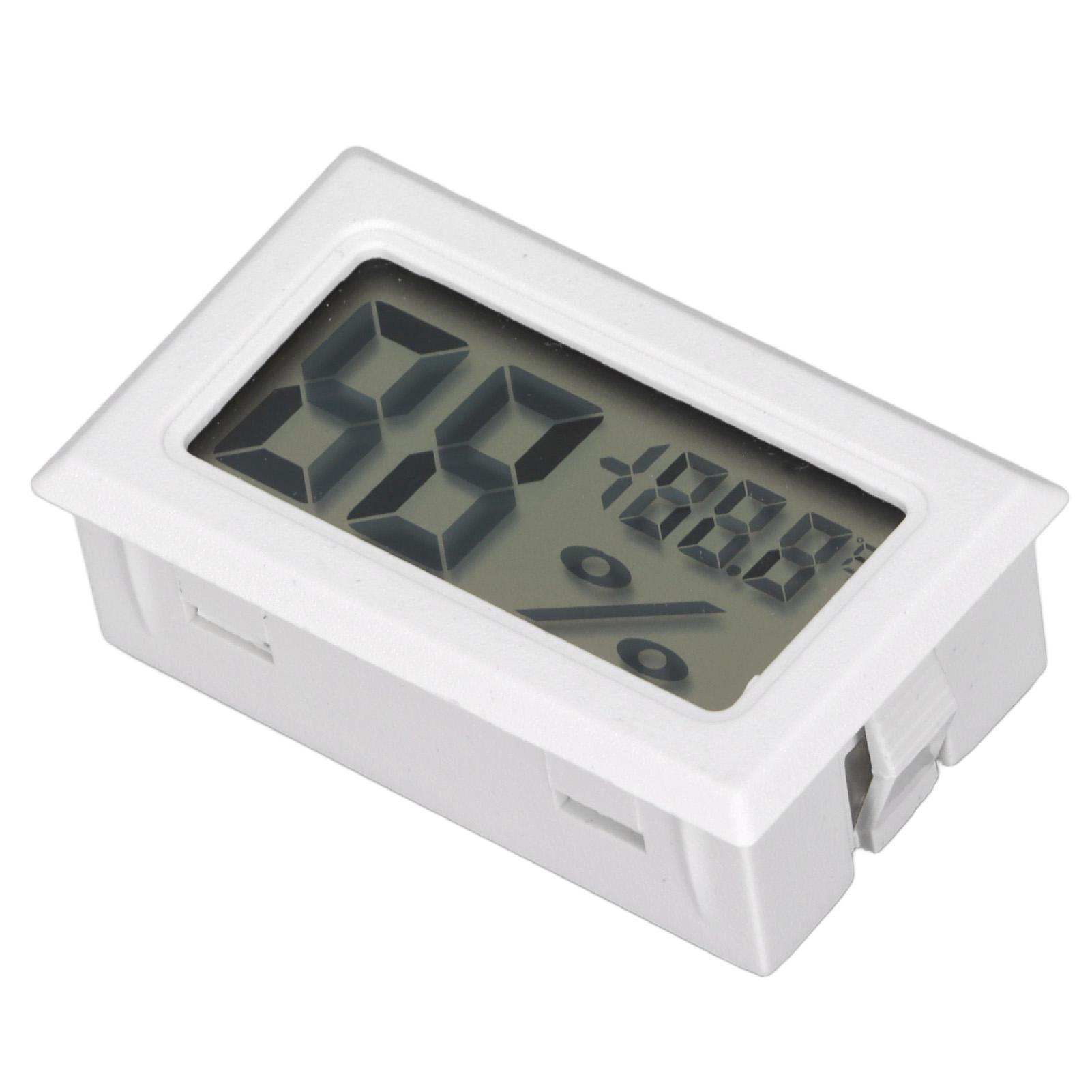 Mini Digital Hygro Thermometer White Portable Electronic Hygrometer for Home Wine Cellars