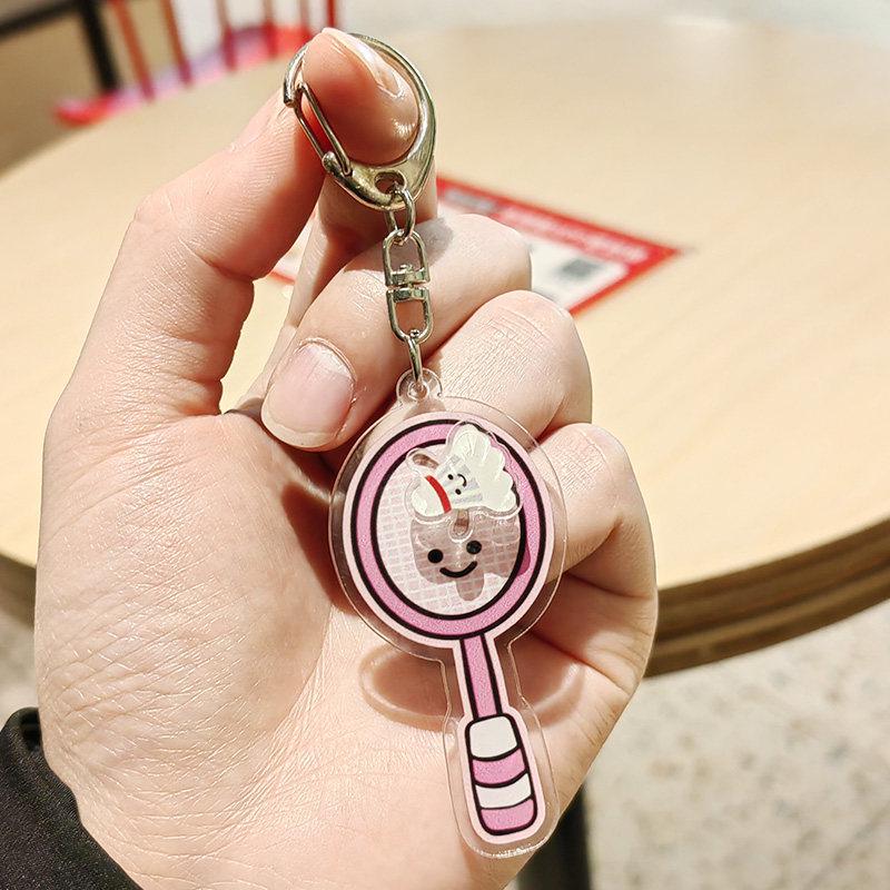 Sports Ball Keychain: Fun Backpack Pendant for Men & Women - Badminton, Ping Pong, Tennis, Football, Basketball, Volleyball, Baseball Spinning Ball Standard