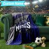 Custom Name Blanket Sacramento Basketball Logo Blanket Bedding Blanket for Travel, Camping, Living Rooms, Offices, Sofas, Fan Christmas gift