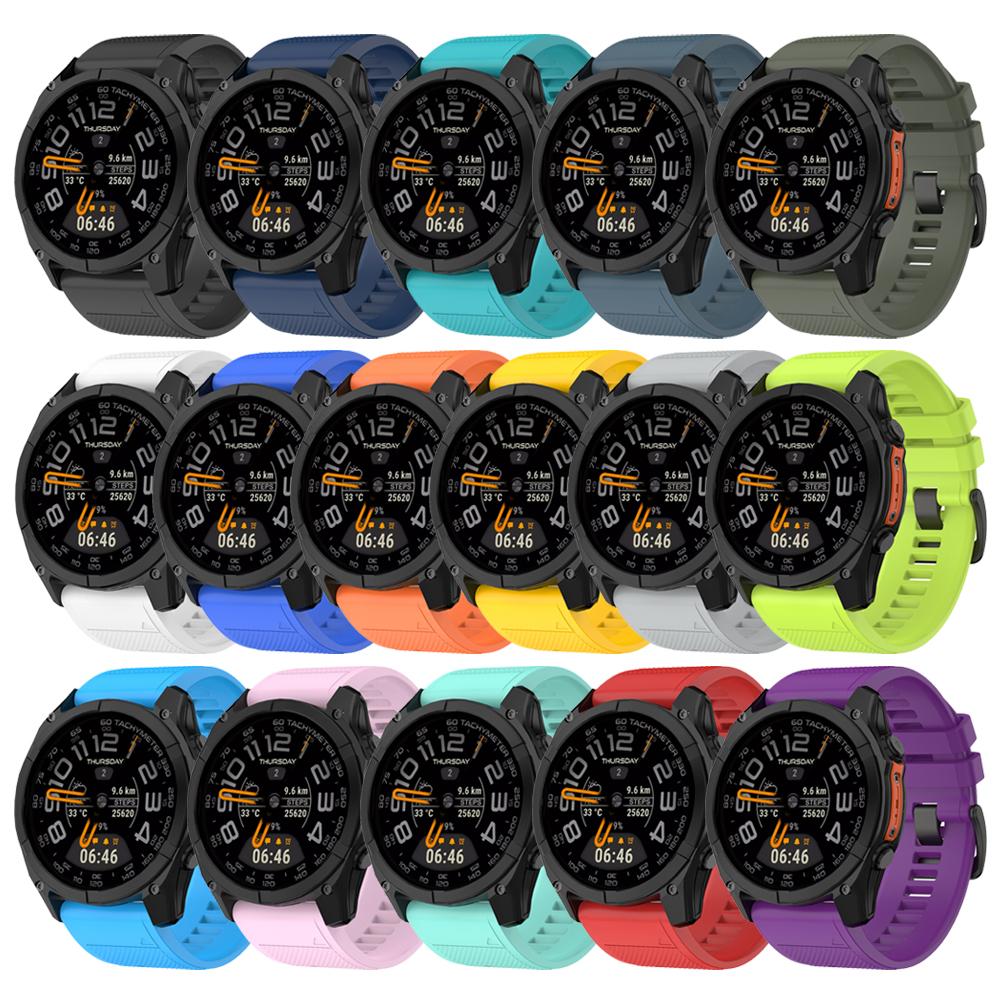 22 26mm Silicone Strap For Garmin Fenix 5 5X Plus Sport Official Band For Garmin Epix Enduro/Fenix 8 Pro 7X 6X 7 6 QuickFit Band