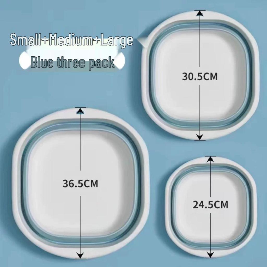 Hordozható Összecsukható Utazó Mosdótál: Kompakt, összenyomható megoldás kollégiumokba, felnőtteknek és mosodába.