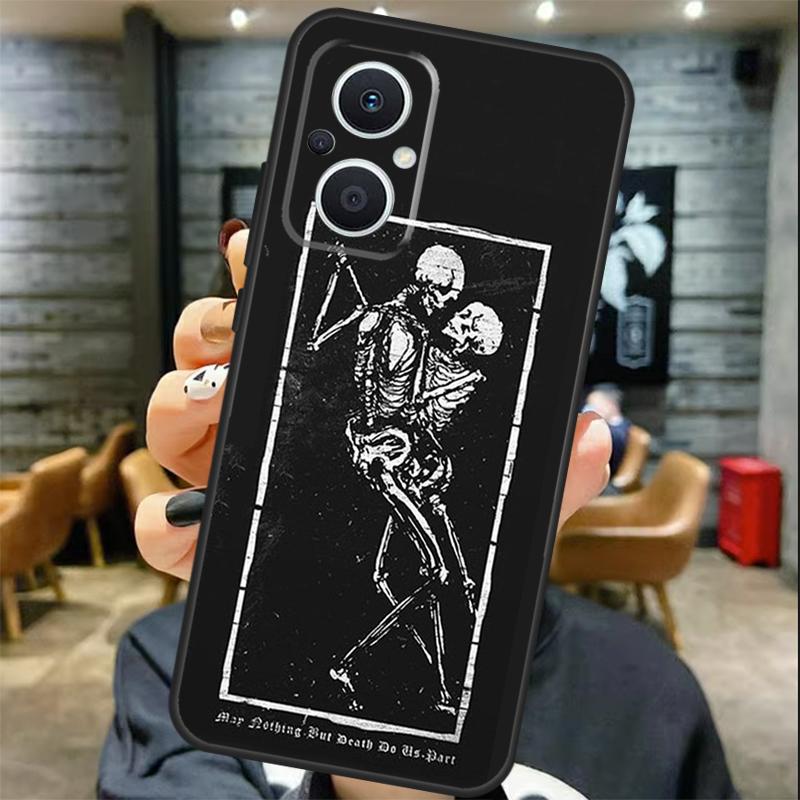 Psychedelische Skelett-Hülle für OPPO Reno 8T 7 8 10 11 12 13 Pro 13F 12F OPPO Find X8 Pro X6 X3 X5 Lite Hülle Coque