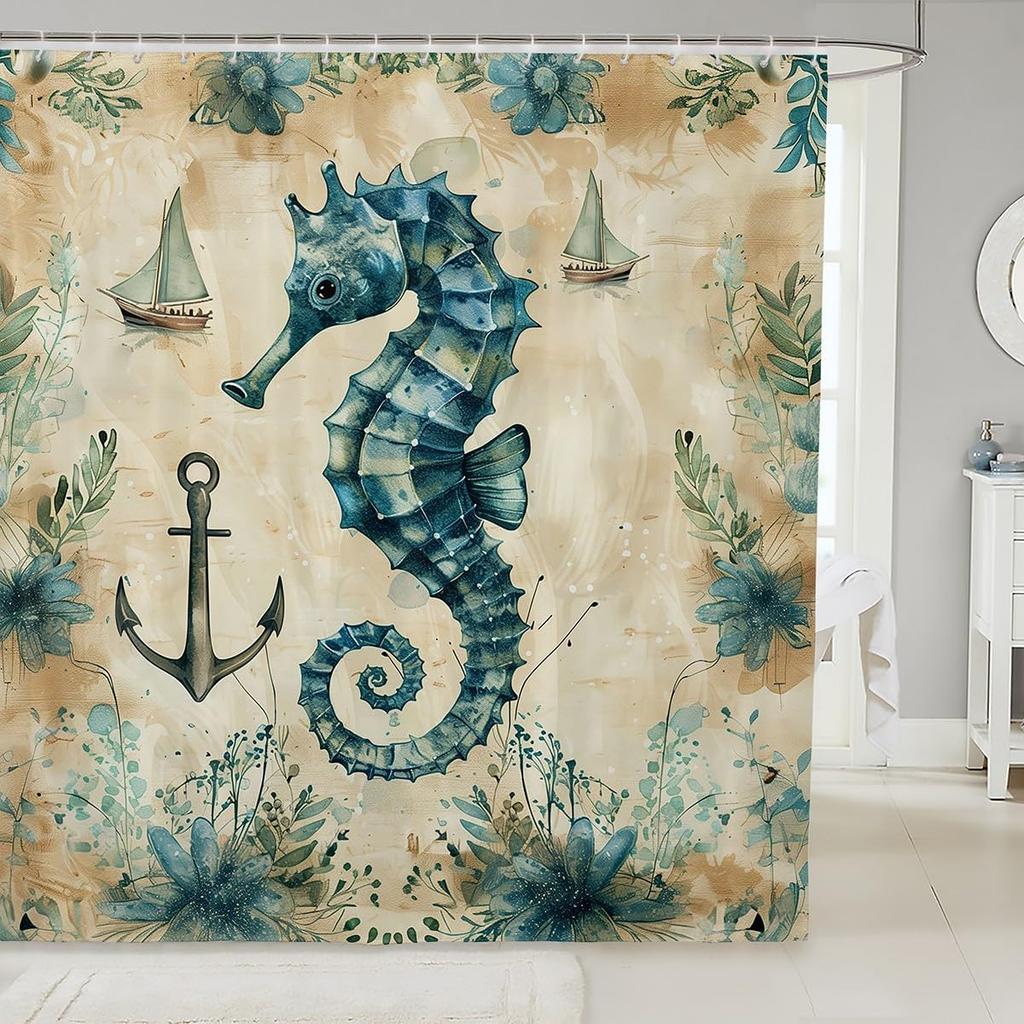 Boys Girls Pig Bath Curtain Cartoon Pigs Shower Curtain Kids Cute Farm Animal Bathroom Shower Curtain Set Butterfly Sunflower