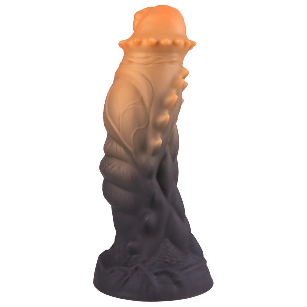 Ultra-Soft Textured Fantasy Anal Plug with Smooth Tapered Tip - Body Safe Silicone Graduated Massager for Unisex Adult Game
