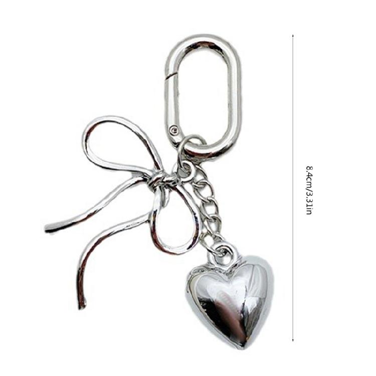 Bowknot Alloy Charm Keychain Bag Ornament Fashion Handbag Ornament Key Charm Alloy Texture Suitable for Various Occasion