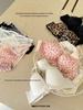 A006 Front-Buckle Cross Back Push-Up Bra for Small Busts, Lifting Effect, Wire-Free Lingerie for Women