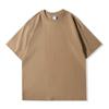Heavy T-shirt men's and women's round neck short-sleeved printed LOO solid color half-sleeved bottoming shirt T-shirt wholesale
