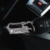 Tibitdeer Titanium Metal Keychain with Carabiner and Bottle Stylish and and Durable for Home and Outdoor Perfect as a Gift for Men and Women Opener,