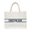 [Pre-Owned] Book Tote Monogram Print Calfskin Classic Logo Stripe Handheld Shoulder Bag Medium - Very Good #YYOROJ