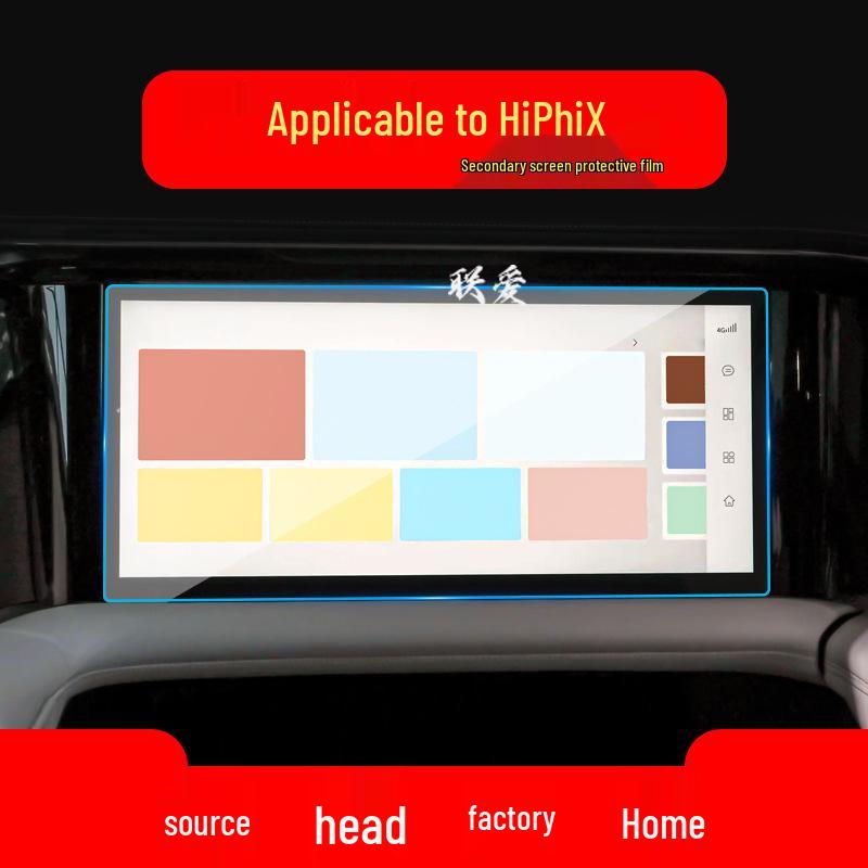 HiPhiX Navigation Tempered Film for 22 Models - Screen Protector for Central Display & Instrument Panel