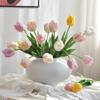 Colorful Simulation Flower Lifelike Artificial Flower Faux Parrot Tulip  Office Decor