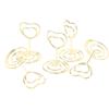20Pcs Table Number Holder Heart Shaped Stable Sturdy Metal Widely Used Place Card Holder for Home School