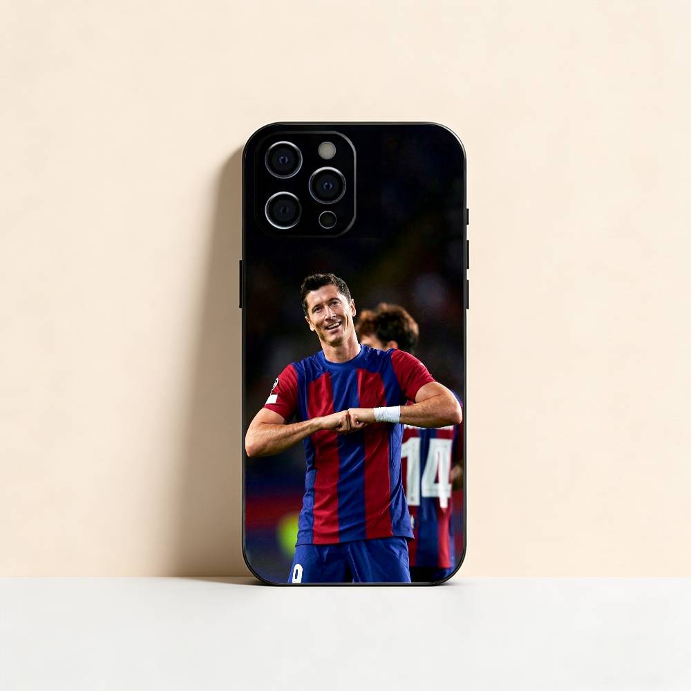 R-Robert Lewandowski  Phone Case For iPhone 17,16,15,14,13,12,11 Plus,Pro Max,XS,Soft Silicone Black Cover iPhone13PRO