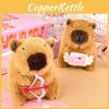Capybara Plush Cupid Stuffed Toy Animal Doll Couple Keychain Gifts Birthday