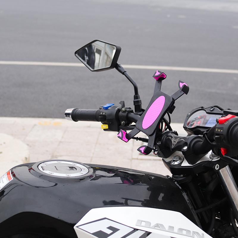 Black Riding Bike Phone Holder Mount Motorcycle Phone Holder for Bicycle Electric Bike