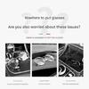Driving  Car Sun Sunvisor Sunglasses Holder Clip Secure Antislip Grip No View Obstruction Large Capacity Storage