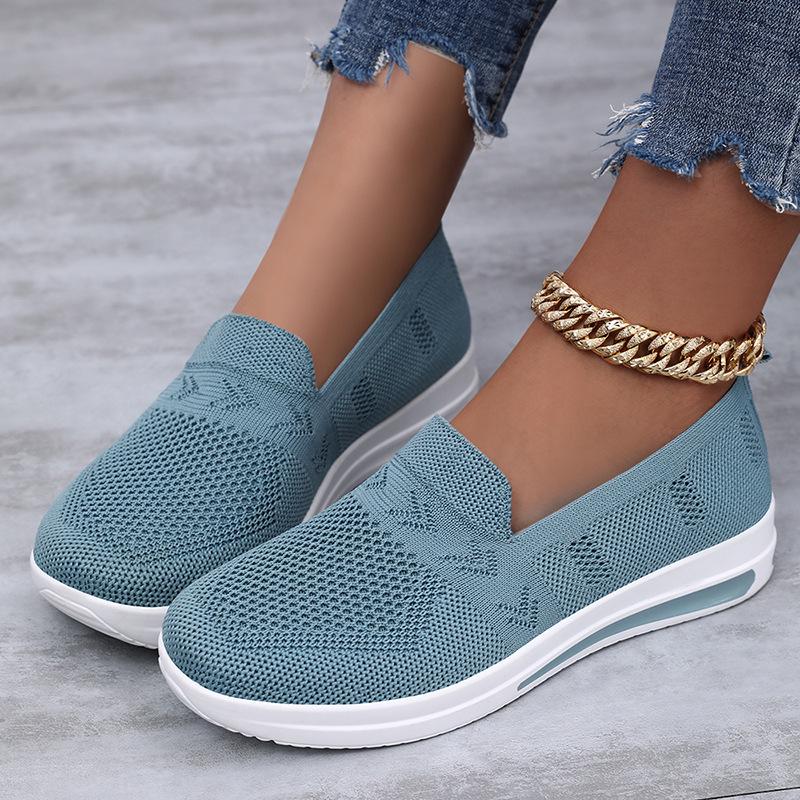 2025 Summer Women's Casual Slip-On Shoes - Comfortable One-Step Mom Shoes