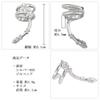 Shinjuku Gin No Kura Flower and Zirconia Silver 925 Ear Cuff (Single Earring) - Simple Design for Women