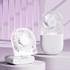 Summer Cooling Fan Humidifier Five-hole Spray Fans Transparent USB Portable Handheld Fan Lightweight Adjustable Cute Small Fans