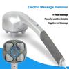 Multifunction Anion Electric 4 Heads Stick Handheld Massager Cervical Neck Shoulder Waist Leg Arm Muscle Relax Massage Hammer