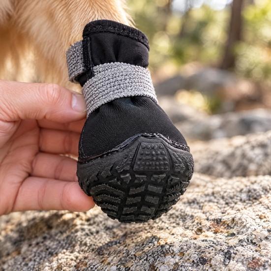 Comfortable Paws Covers for Travel Waterproof Dog Shoes Small Medium and Large Dogs, Non-Slip Oxford Cloth Heavy Duty Boots Daily Walks