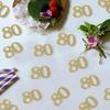 180PCS 80th Birthday Confetti Gold Glitter - 80th party supplies,80th Birthday Party Decorations,80th Birthday confetti,Adult Party Glitter 80th