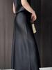 Damen A-Linien-Maxi-Rock 2026 Frühjahr/Sommer Petite Diagonal Schnitt Triacetat-Satin