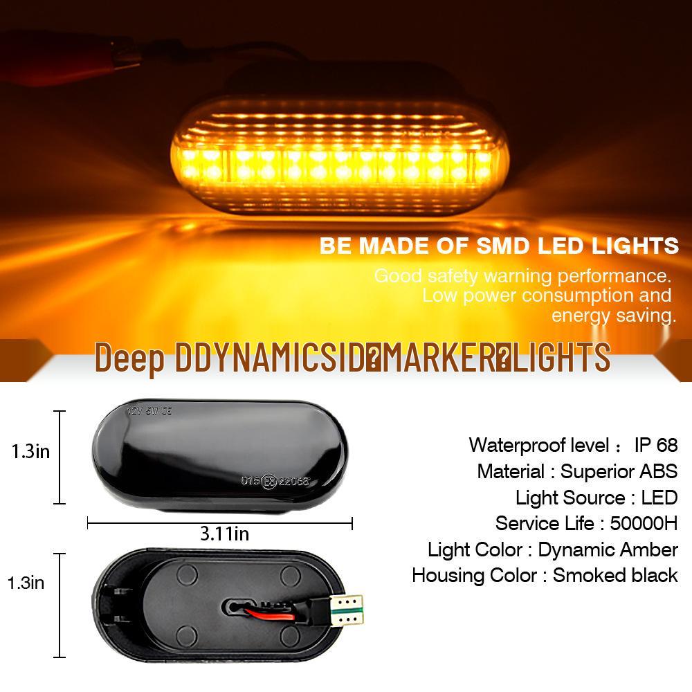 Volkswagen Bora Jetta Golf LED Flowing Water Fender Turn Signal Side Light Connector