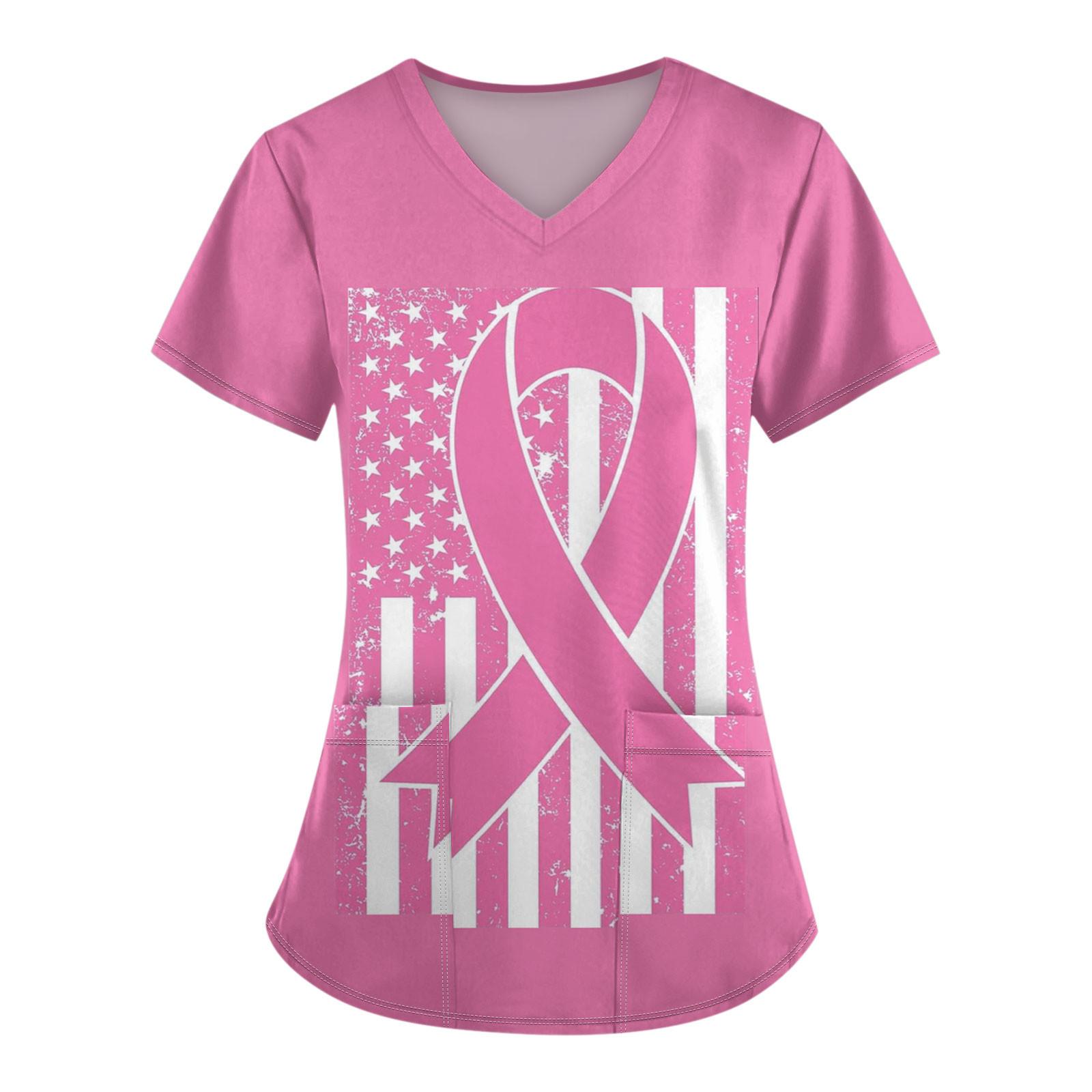 Женская модная рабочая одежда с v-образным вырезом и коротким рукавом с карманной — фото 3