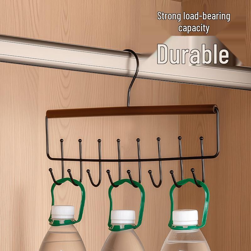 Solid Wood Multifunctional Suspender and Vest Hanger for Wardrobe or Dormitory