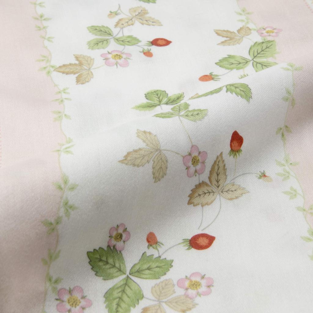 Nishikawa Pillowcase, Wedgwood Wild Strawberry, 63x43cm Pillow, 100% Cotton, Made In Japan, Pink, PJ07305679P