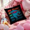 Funny MrBCute BBeasts Pillow Case Antidustmite Pillowcase Invisible Zipper Silky Short Plush Sofa Cushion Cover