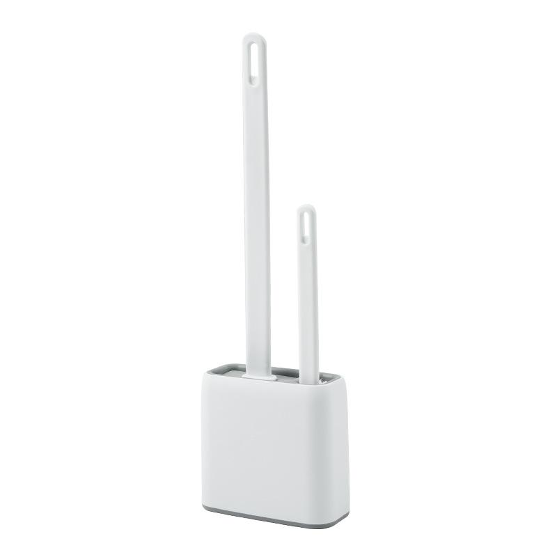 

Настенная резиновая туалетная щетка с присоединенной щеткой для сиденья для уборки ванной комнаты