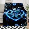 1pc Blue Sea Turtle Throw Blanket Bohemian Animal Cover for Couch Bed Sofa Office Camping Blankets