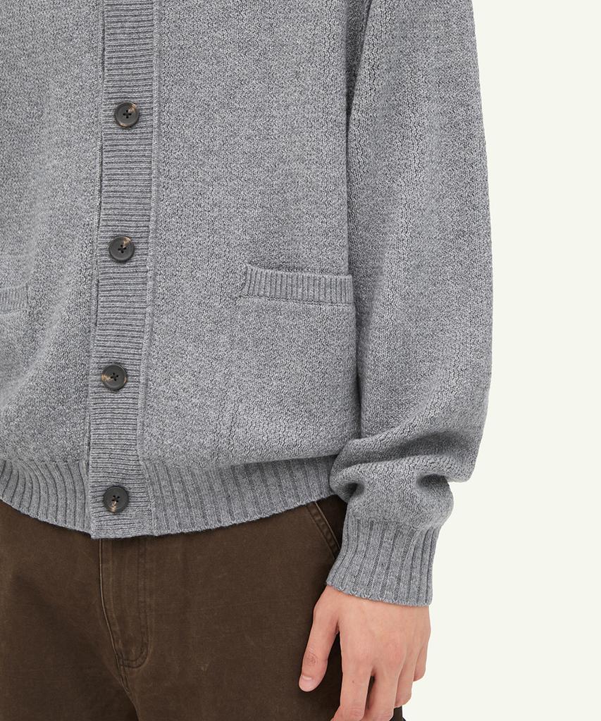 Intempomood Cottage Round Neck Cardigan_Gray