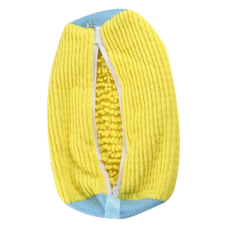 Shoe Washing Machine Bag With Shoes Drying Rack Set Durable Laundry Shoe Bag For Washer & Dryer Fluffy Fibers Washing Shoes Bag
