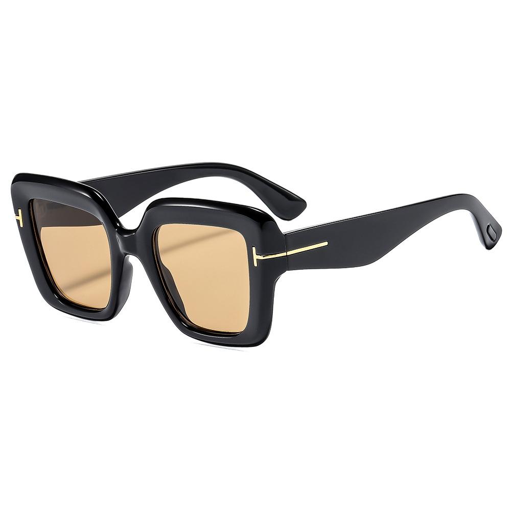 1pc Brand Designer Square Sunglasses Women Men Vintage High Quality Shades Sun Glasses Fashion Big Frame Eyeglasses UV400 Oculos