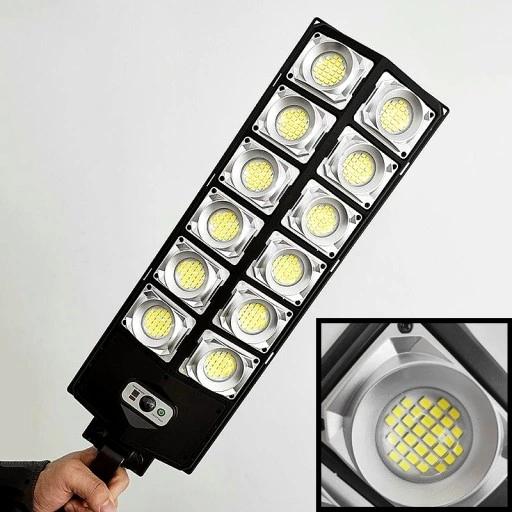 Lampa Solarna Uliczna 1000 W 45000Im Czujnik Ruchu + Pilot