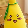 Cojín de Peluche de Plátano Suave Juguete de Fruta Relleno para Niños 35/50cm Largo Abrazable Cojín para Siesta para Sofá Cama Oficina Regalo Divertido para Eventos de Empresa y Amantes del Plátano