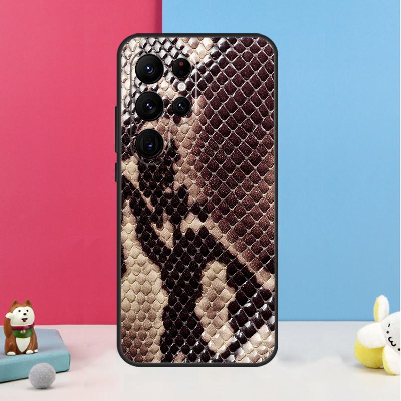 Snake Skin Case For Samsung Galaxy S26 S23 Ultra S20 S21 S22 S24 S25 Plus S10 S25 FE Back Cover Shell