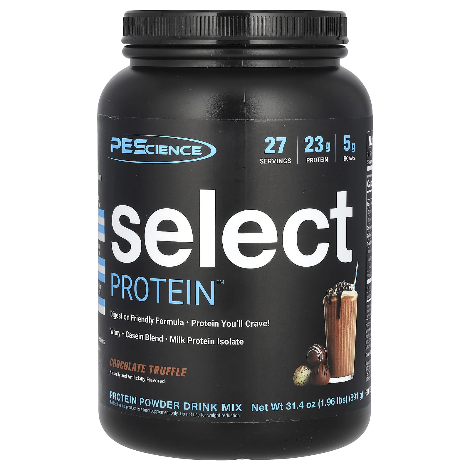 

PEScience, Select Protein Powder, Chocolate Truffle Flavor, 1.96 lb (891 g)