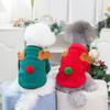 Long-lasting Dog Fleece Clothes Christmas Series Pattern Lovely Thickened Puppy T-shirt Clothes