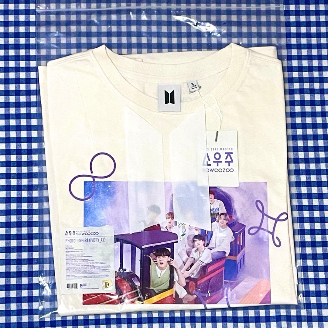 [ИСПОЛЬЗОВАН] Официальный BTS (Бангтанские мальчики) Футболка с коротким рукавом sowoozoo, размер XL